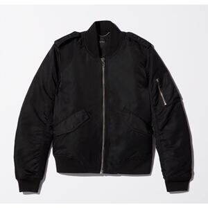 Aritzia Black Bomber Jacket